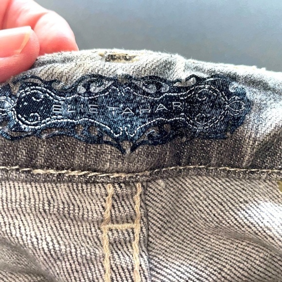 Elie Tahari Gray Straight Leg Jeans – Size 4 - Picture 6 of 11